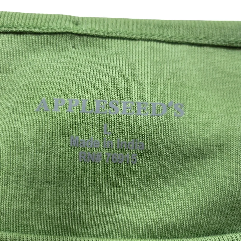 Appleseed's Womens Green Short Sleeve Round Neck T-Shirt Size L C28